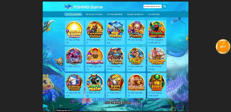 Game bắn cá online 