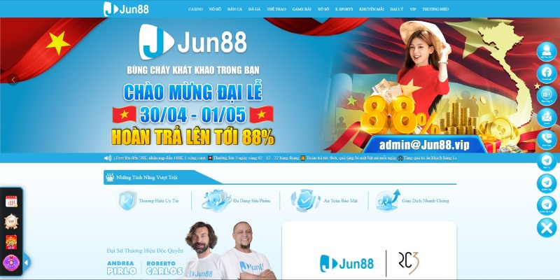 Jun88 hơn 10 năm tạo dựng uy tín trong ngành cá cược